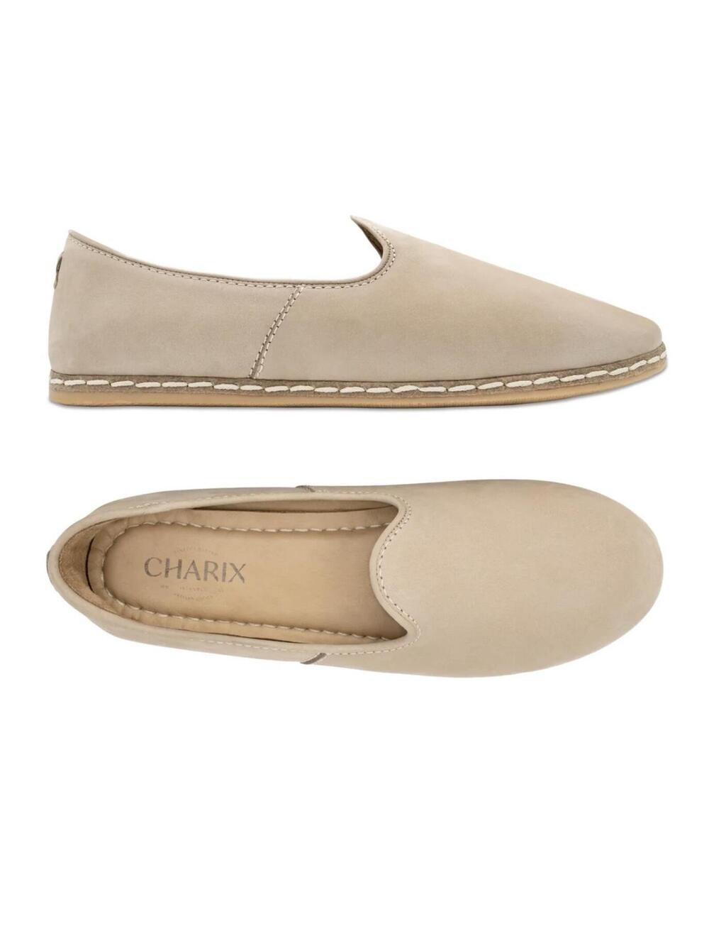 Charix Safari Nubuck Slip-On shoes suede barefoot design size 38